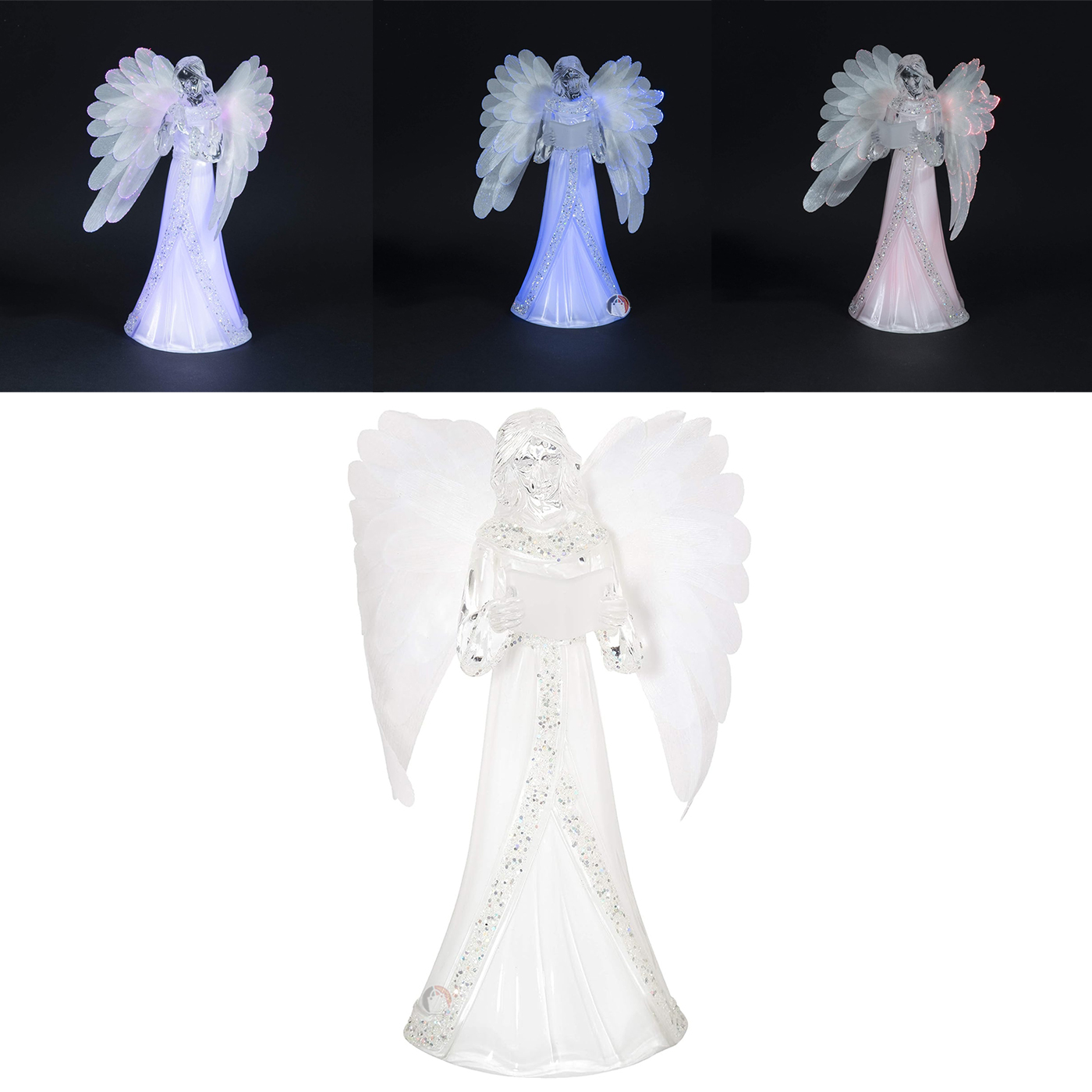 Vista 14 de Movil De Viento Solar Decorativo Luces - DISEÑO: Luna Estrellas